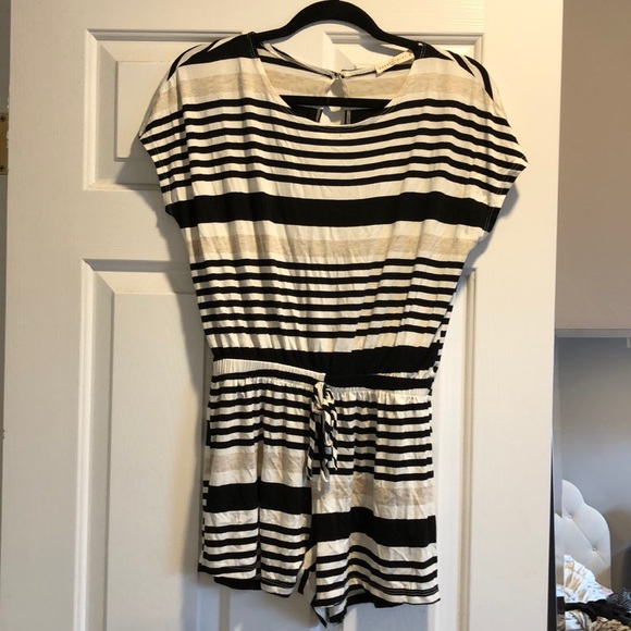 Striped T-shirt Romper - Picture 1 of 2